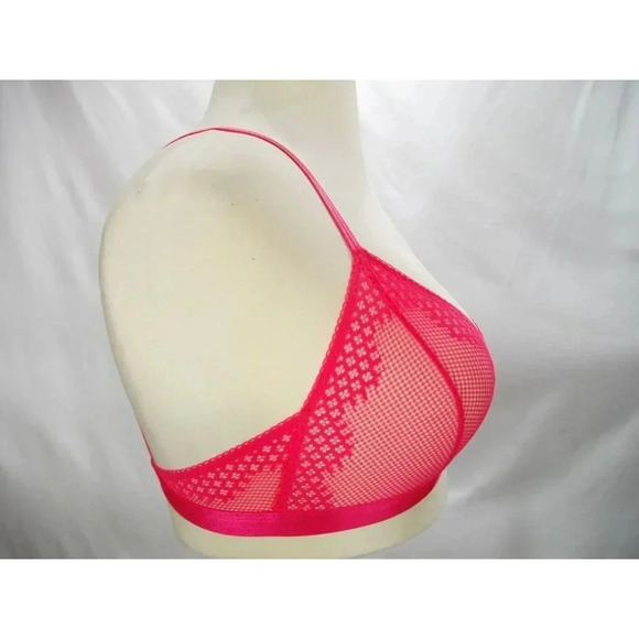 LARGE On Gossamer The Show Off Bralette G5112 Vermillion Coral NWT New with Tags - Picture 7 of 8